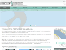 Tablet Screenshot of portmoodycondo.com